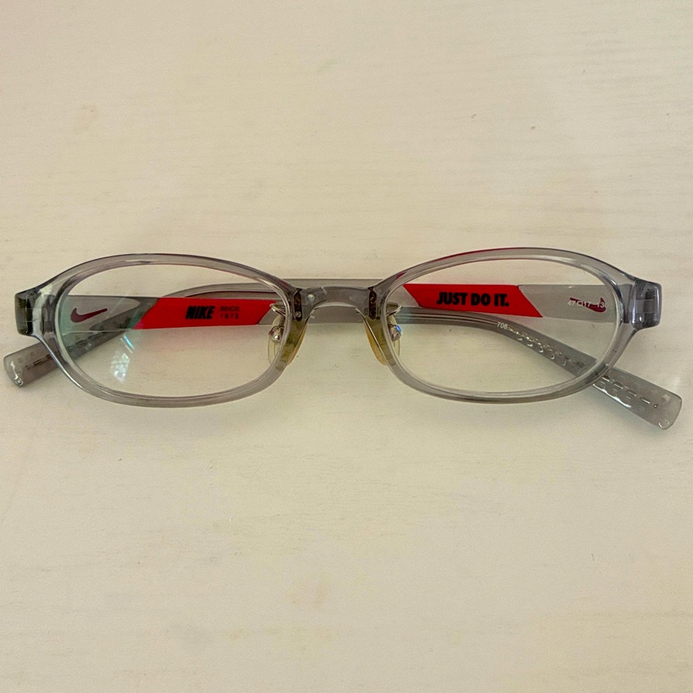 NIKE 5008AF 032 CLEAR RED AUTHENTIC FRAMES EYEGLASSES 47-17